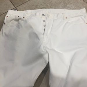 Levi 501 White Denim Jeans